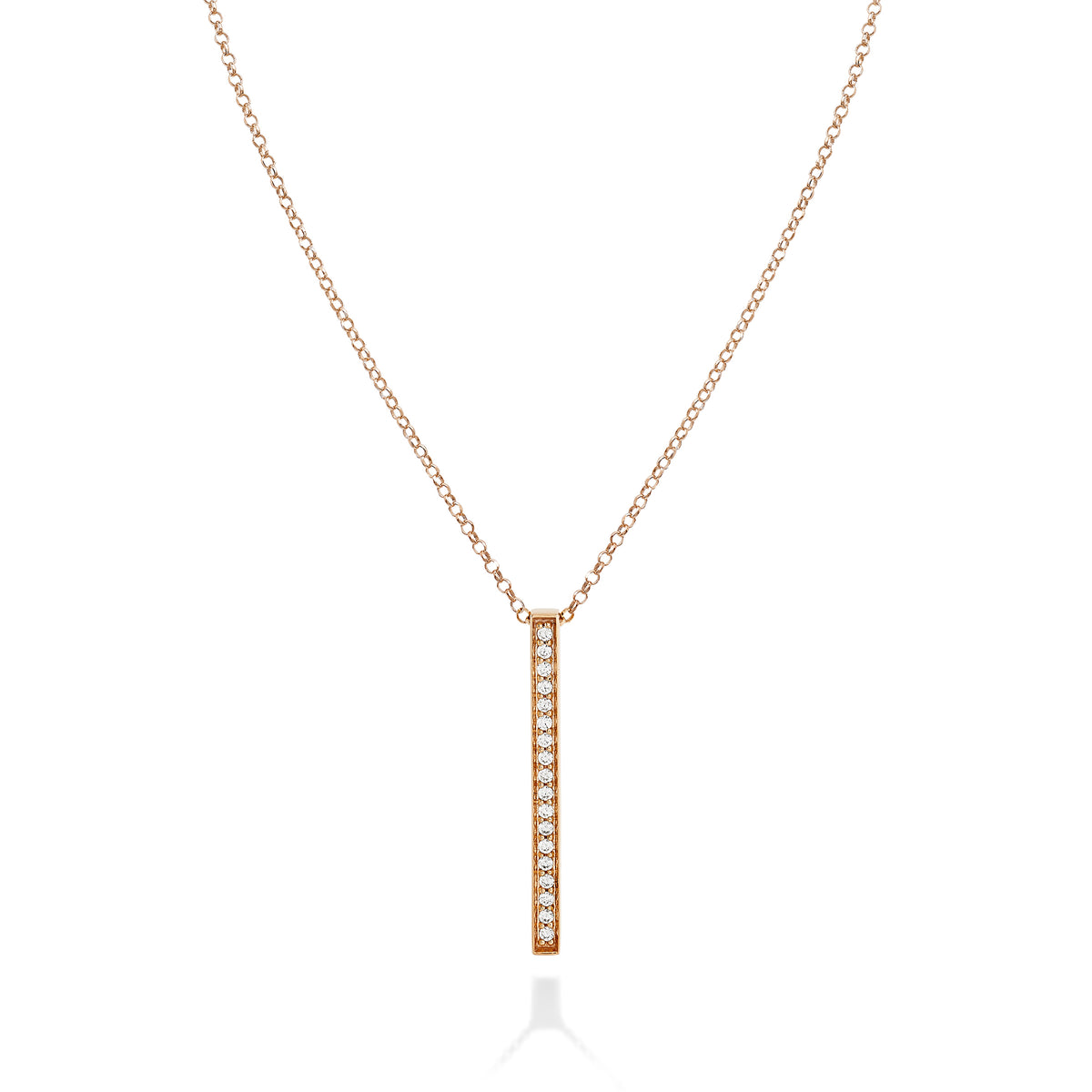 COLLANA BAGUETTE con pavé