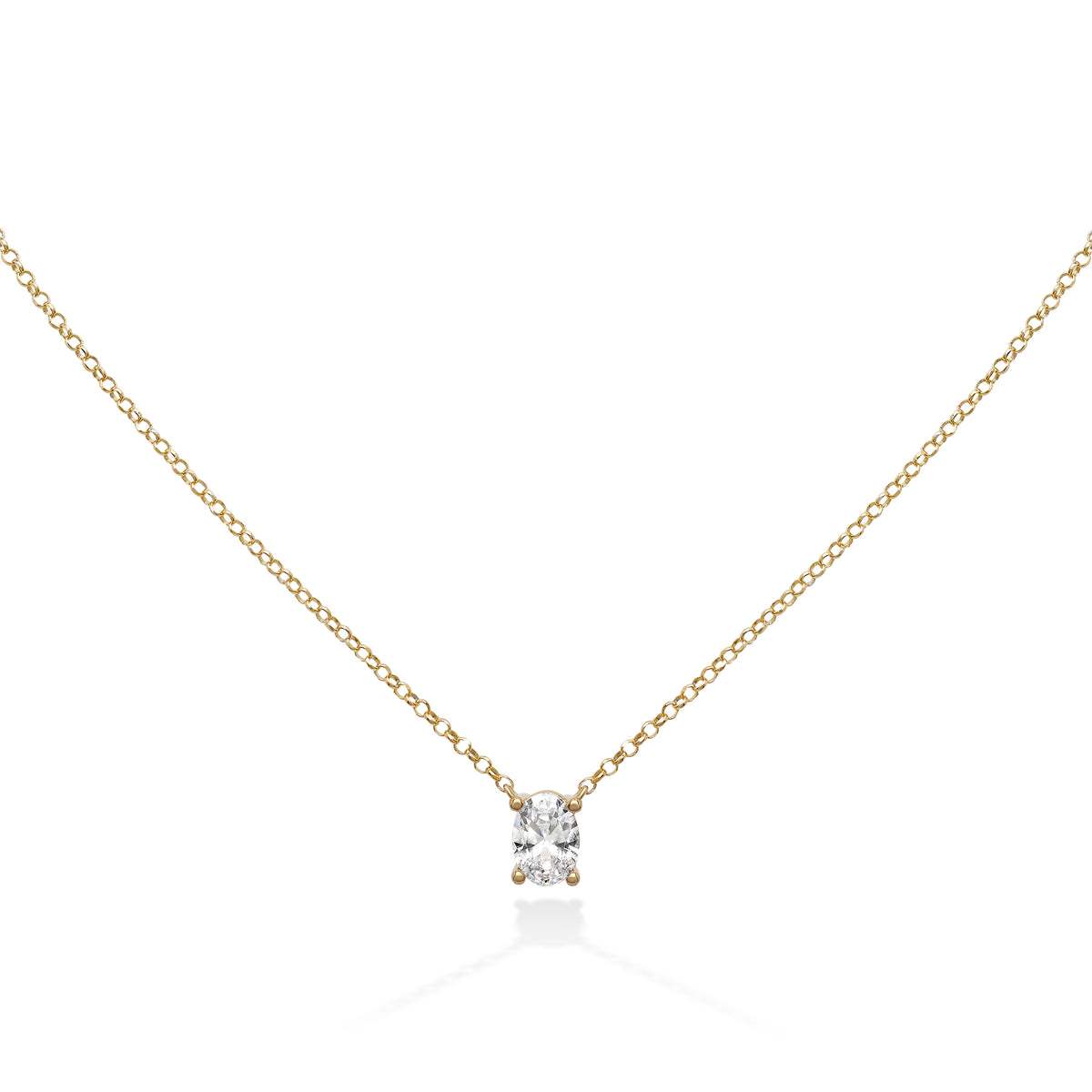 COLLANA LUMINEUSE con ovale