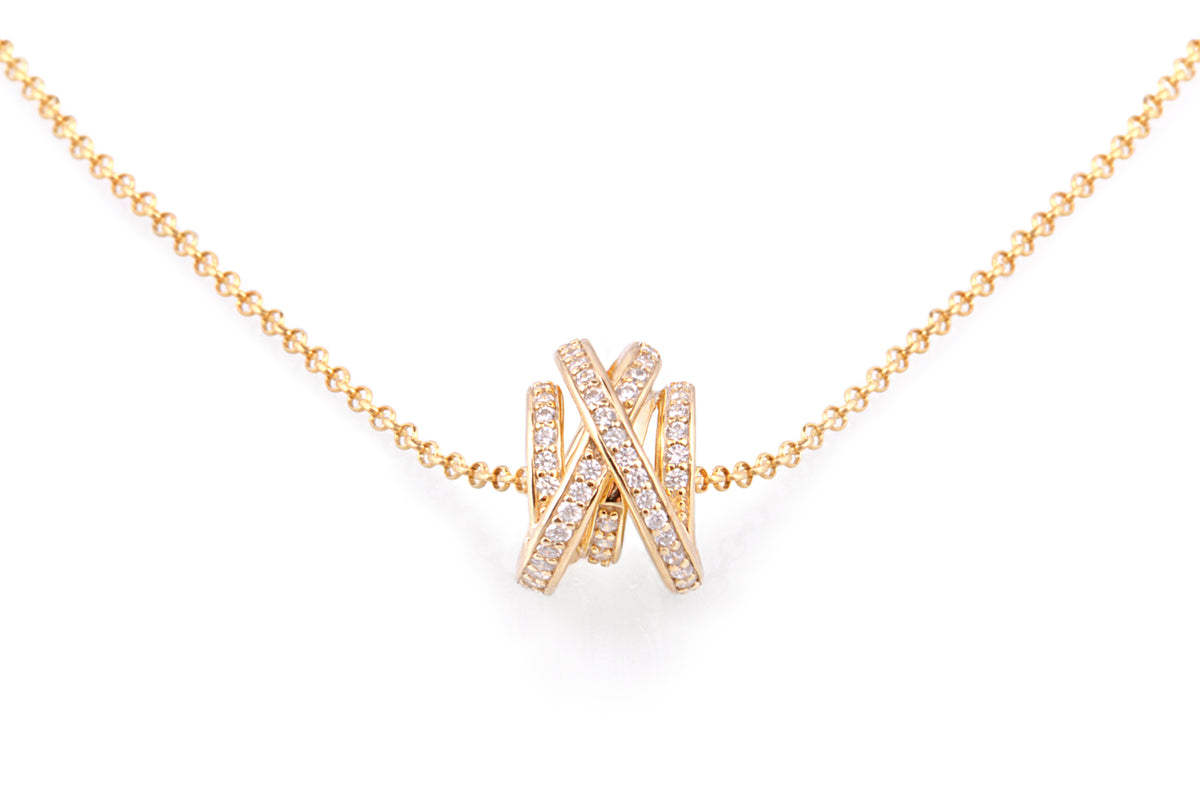 COLLANA TOURBILLON con pavé