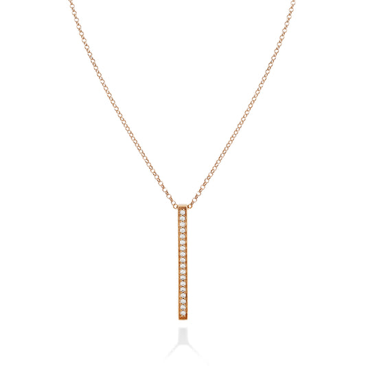 COLLANA BAGUETTE con pavé