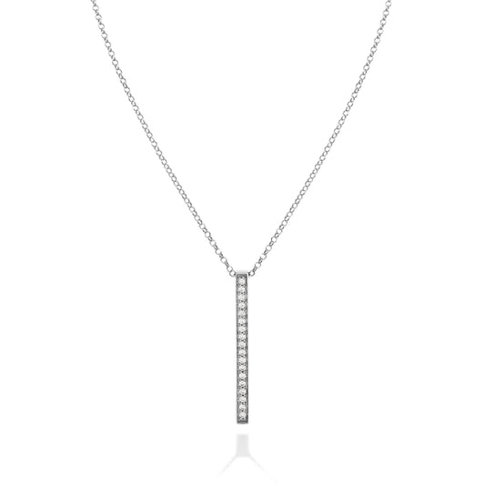 COLLANA BAGUETTE con pavé