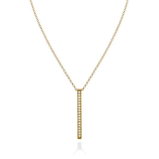 COLLANA BAGUETTE con pavé